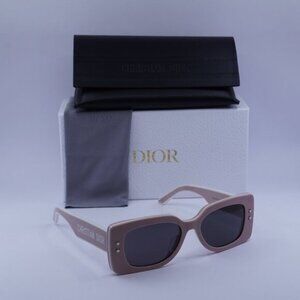 Dior DIORPACIFIC S1U 40A0 Rectangle Sunglasses – Pink/White/Grey